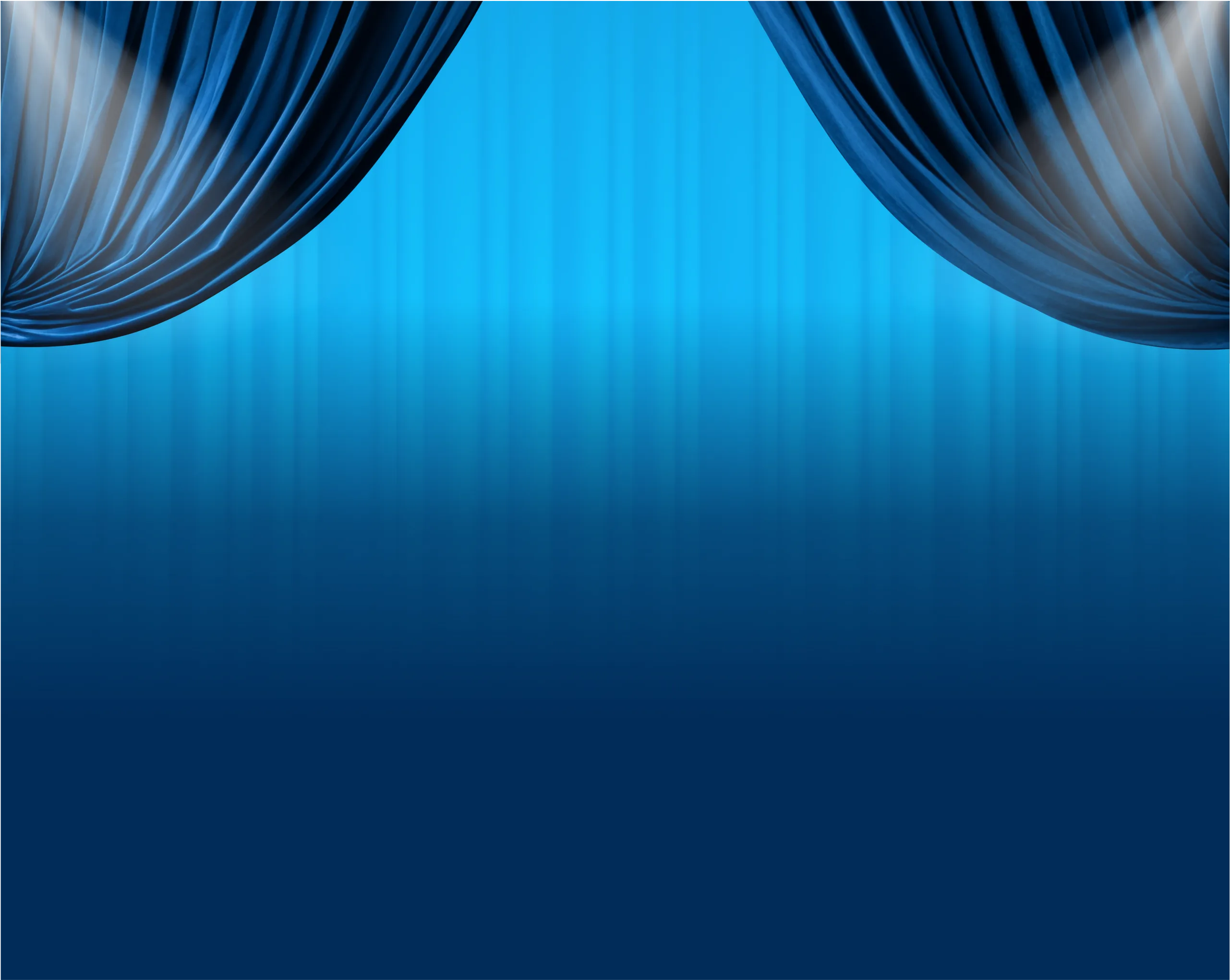 A curtain of blue shades