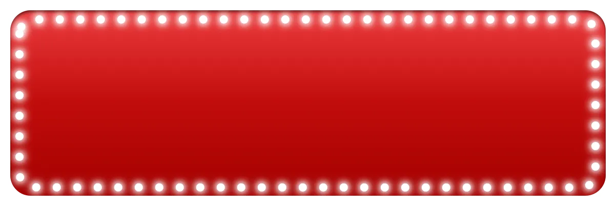 A red background with a marquee border